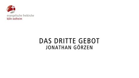 Das Dritte Gebot Jonathan G Rzen Youtube