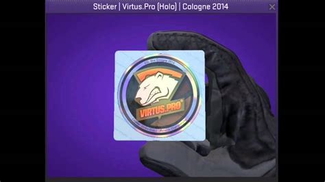 Virtus Pro Holo Sticker Cologne 2014 CSGO YouTube