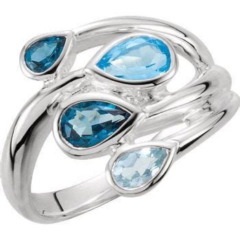 Carina Gems. Sterling Silver Blue Topaz Ring