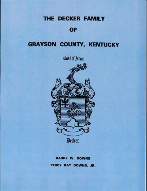 Decker Family History – Grayson County Historical Society