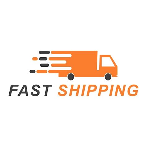 Premium Vector Modern Vector Fast Shipping Logo Design Template