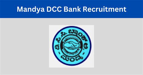 Mandya DCC Bank Jobs Notification 2024 Apply Online For 95 Junior