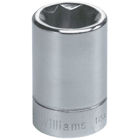 Williams JHWBD 816 3 8 Drive Chrome Standard Socket 8 Point SAE 1 2