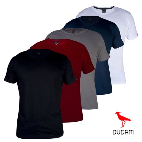 Kit Camisetas Masculina Lisas Algod O Confort Vel Academia Ducam