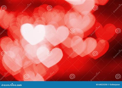 Red Hearts Bokeh Abstract Background Stock Photo Image Of Blurry