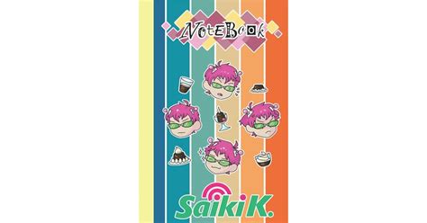 The Disastrous Life Of Saiki K Notebook Merch Saiki K For Women Men Teen Saiki K Composition