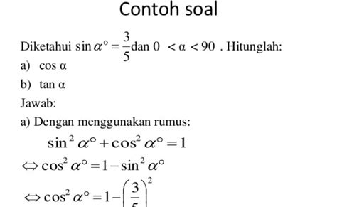 Contoh Identitas Trigonometri Koleksi Gambar