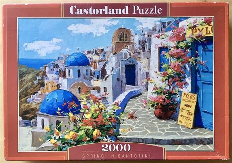 2000 Castorland Spring In Santorini Rare Puzzles Santorini