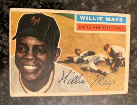 Topps Baseball Willie Mays Gray Back Ebay