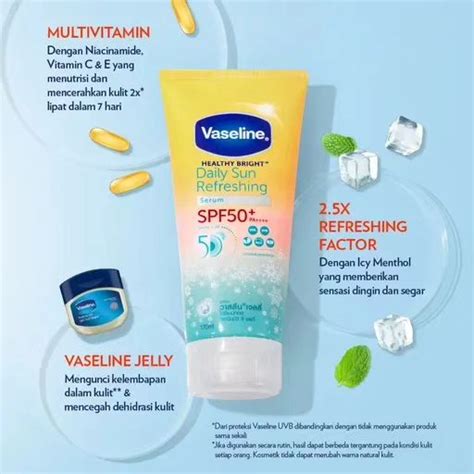 Jual Vaseline Spf Refreshing Daily Sunscreen Serum Uva Uvb Shopee