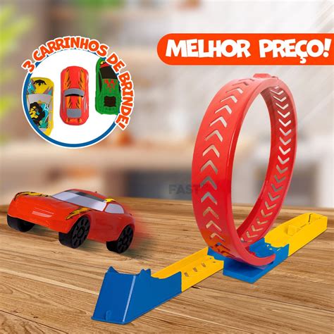 Pista De Brinquedo Infantil Race Rampa Looping Carro Super Fast Suporta