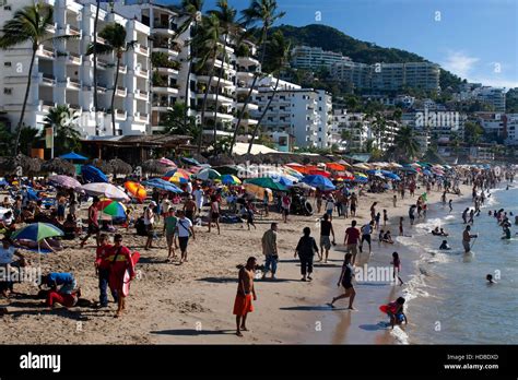 Beach Zona Romantica Puerto Vallarta Jalisco Mexico Stock Photo - Alamy