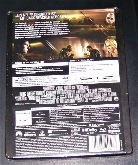 Jack Reacher With Tom Cruise K Hd Blu Ray Blu Ray Limited Steelbook