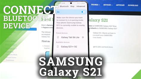 How To Connect Bluetooth Device With SAMSUNG Galaxy S21 Bluetooth