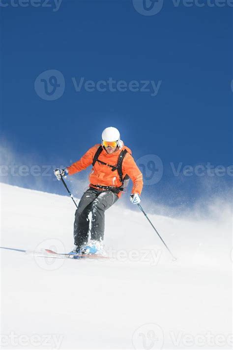 Downhill ski touring 17680862 Stock Photo at Vecteezy