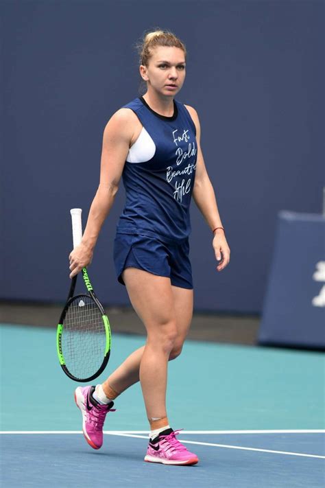 Simona Halep: Miami Open Tennis Tournament Practice -10 | GotCeleb