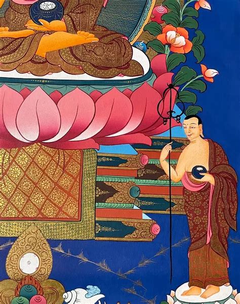 Shakyamuni Buddha Thangka Brocadeless Thangka Exotic India Art