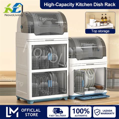 Novoliving Dish Rack Organizer Cabinet Multifunctional Kitchen