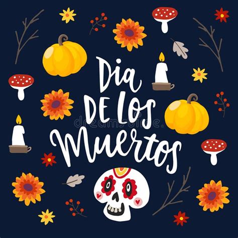 Dia De Los Muertos Day Of The Dead Or Halloween Card Invitation