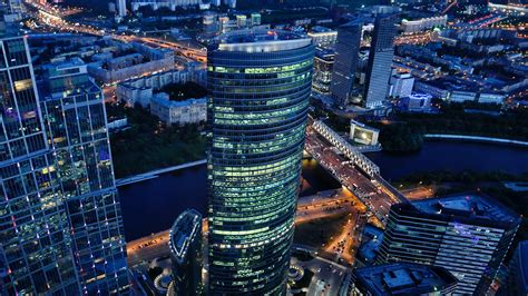 Москва-Сити, небоскребы, город Обои 3840x2160 4K Ultra HD