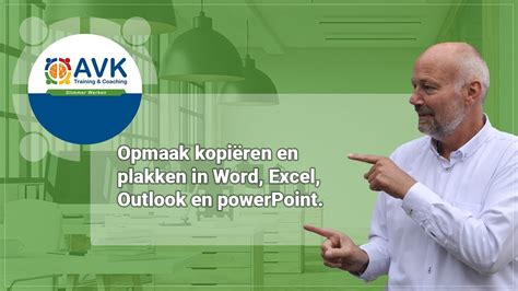 Opmaak Kopi Ren In Word Excel Outlook Of Powerpoint Youtube