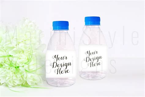 8 oz Water Bottle Mockup Water Bottle Label Template Styled | Etsy