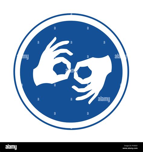 Sign Language Symbol Illustration Stock Photo Alamy