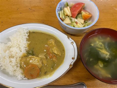 6月25日 夕食 山のふるさと合宿 かじかの里学園