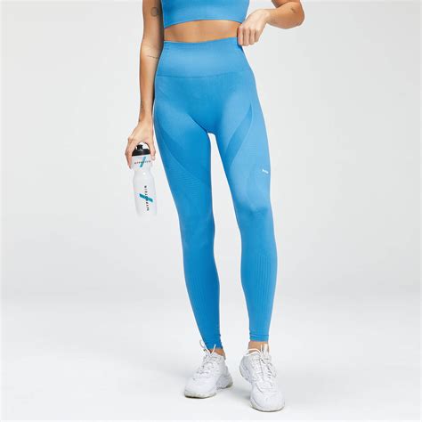 Mp Womens Tempo Seamless Leggings Bright Blue Myprotein™