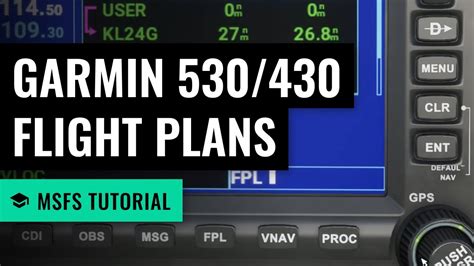 MSFS GPS Flight Plans With The Garmin 530 430 Microsoft Flight