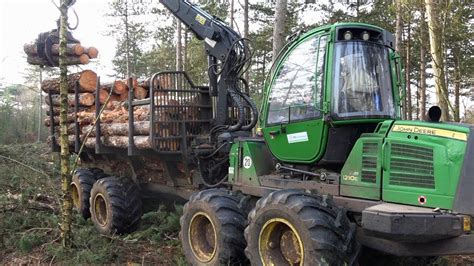 John Deere 1210e Forwarder Logging Forest Machine Youtube