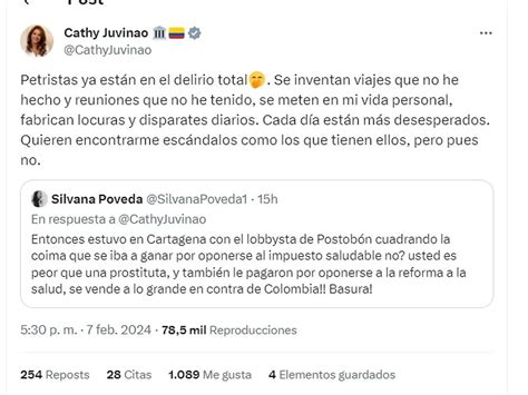 Usted Es Peor Que Una Prostituta Le Dijeron A Catherine Juvinao Y