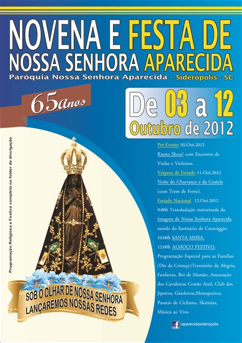 Paróquia Nossa Senhora Aparecida Novena e Festa de Nossa Senhora