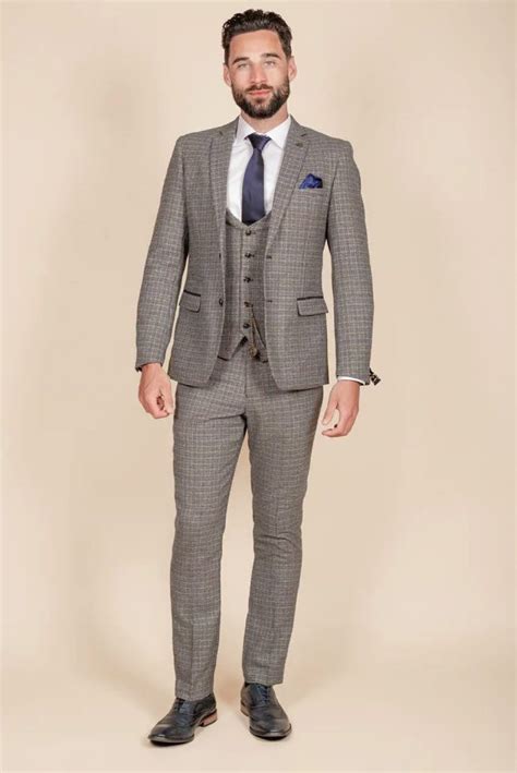 Hardwick Navy Tan Check Piece Suit Tom Murphy S Formal And Menswear