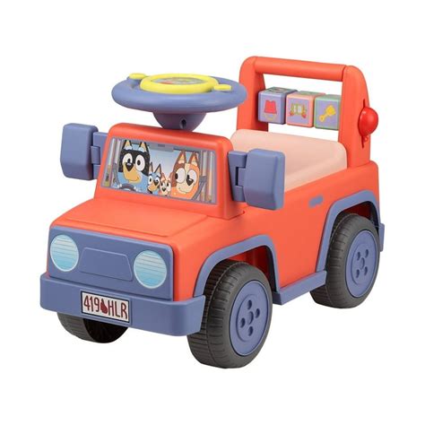 Bluey Volt Ride On Car With Sounds, 6V Battery Powered Toy, Kids And ...