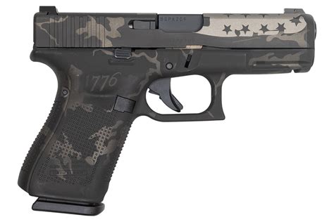 Glock Gen Mm Round Pistol With Black And Grey Camo