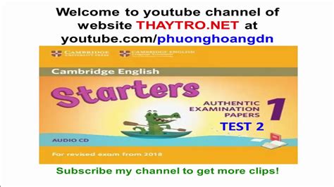 Download Starters 1 2018 Test 02 Youtube