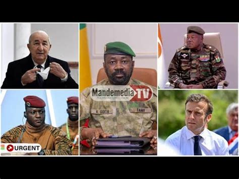 Tr S Urgent Mali Vs Alg Rie Et Tr S Bonne Nouvelle Pour L Aes Youtube