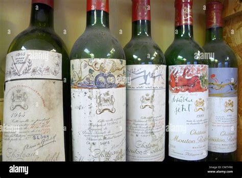 Old Wine Bottles Stock Photo - Alamy