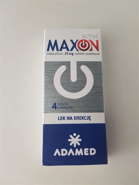 Maxon Active 25mg 4 Tabl Opinie I Ceny Na Ceneo Pl