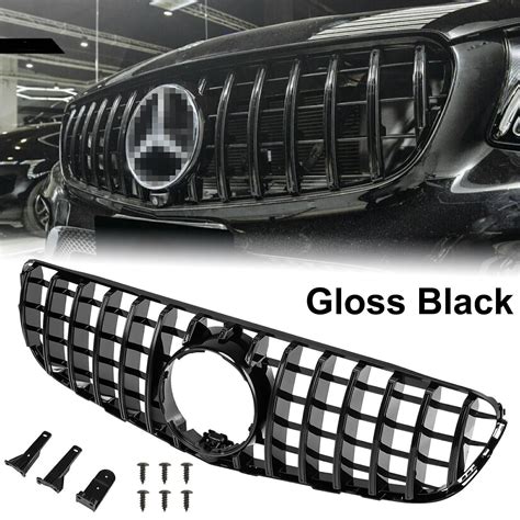 FOR MERCEDES GLC X253 C253 15 19 FRONT GRILLE PANAMERICANA GT STYLE