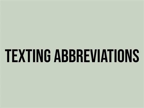 What Does Texting Abbreviations Mean? - Meaning, Uses and More ...