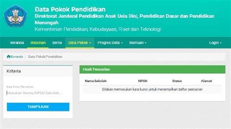 Cara Cek Npsn Sekolah Untuk Daftar Snpmb Akses Link Ini