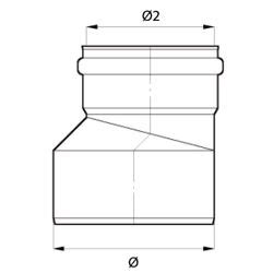 PVC VERLOOP RDBR BENOR 160 125MM SN8