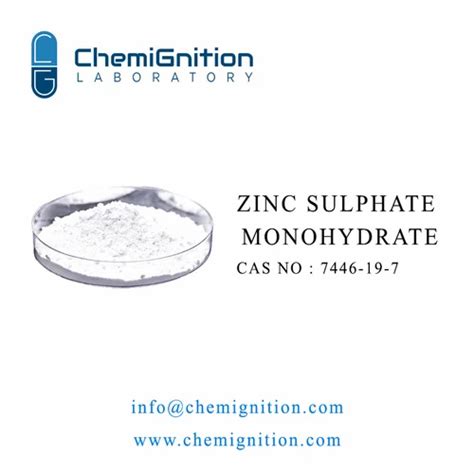 White Zinc Sulphate Monohydrate Ip Bp Usp Fcc Powder Packaging