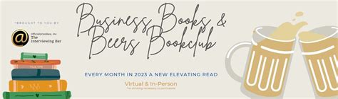 Business Books & Beers Bookclub Launches this January