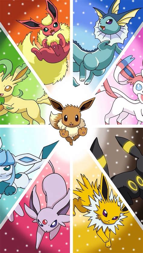 Eevee Evolutions Clan Images Eevee Evolutions Charts - Pokemon Eevee ...