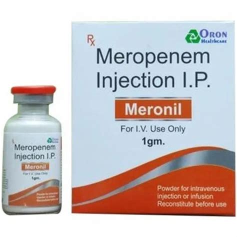 Merocrit Meropenem Injection IP 1 5 Gm At Rs 350 Vial In Mumbai ID