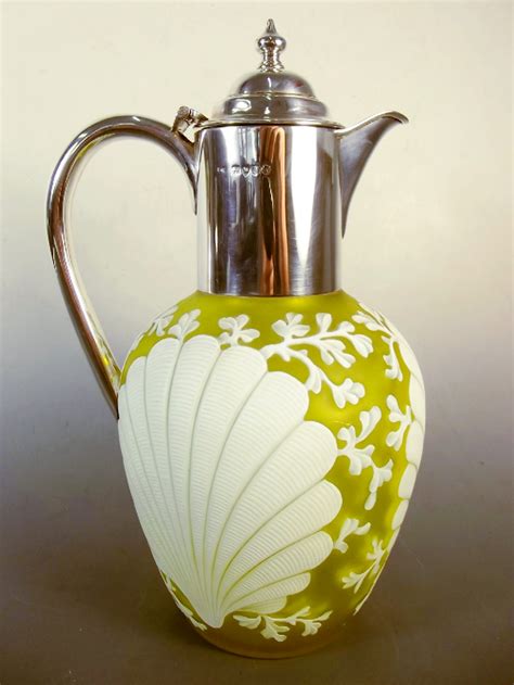 Silver Mounted Thomas Webb Cameo Glass Claret Jug 1887 493143 Uk