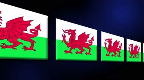 Wales Welsh Flag Animated Background 3d ... | Stock Video | Pond5